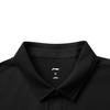 Li-Ning Comfortable Simple Solid Color Quick-Dry Versatile Fashion Short Sleeve Polo Shirt Men Tops Black APLV287-5