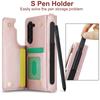 Applicable to Samsung Z Fold 7Foldable multifunctional phone case Z Fold6/5Card slot protective case with pen holder