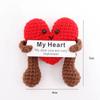Hand-Woven Crochet Doll Positive Energy Potato Funny Vegetables Fruits Toy Emotion Expression Gift Pocket Hug Knitting Ornaments