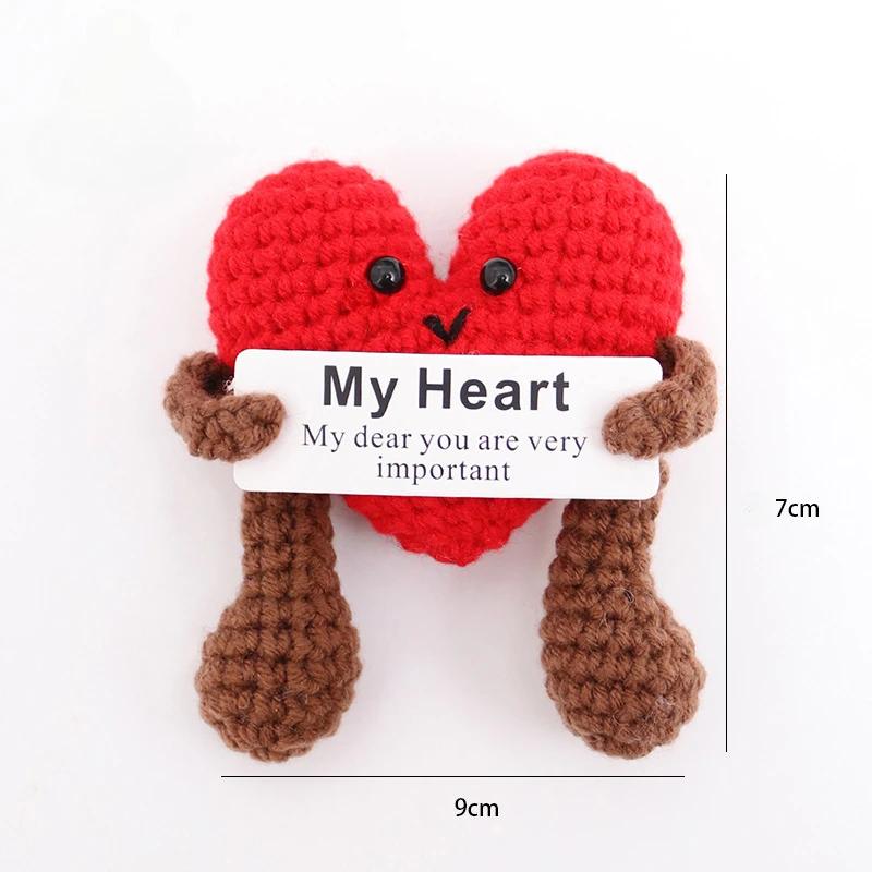 Hand-Woven Crochet Doll Positive Energy Potato Funny Vegetables Fruits Toy Emotion Expression Gift Pocket Hug Knitting Ornaments