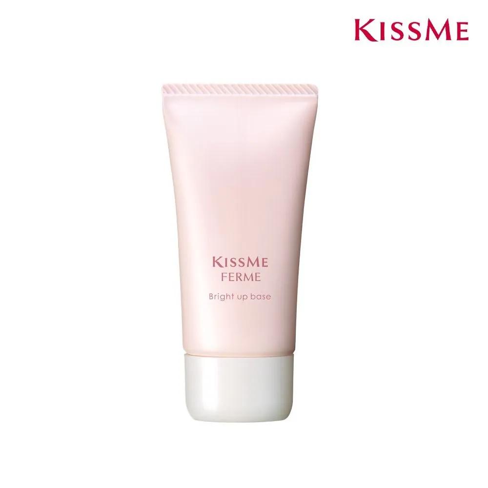 Kiss Me Firmi Bright Up Base База под макияж с мелким перламутром, придающая сияние Pink Beige