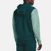 Under Armour Summit Color Block Letter Print Casual Sports Full Zip Hoodie Men hoodies Wax-Green 1370422-366
