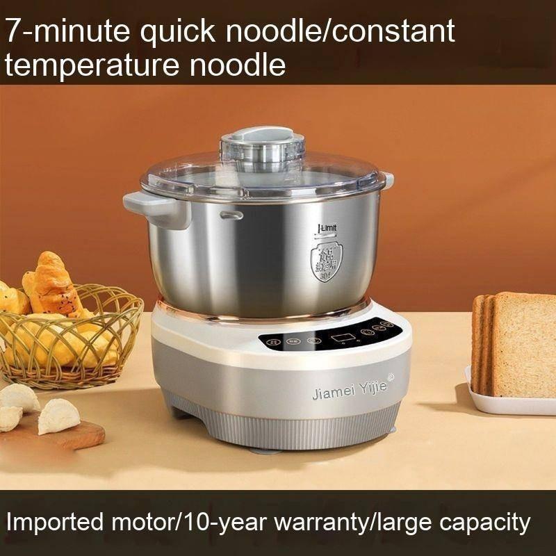 6.5L Automatic Kneading Electric Noodle Making, Fermentation, Awakening Chef Machine Dough Mixer Electric Kneading Machine Flour Mixer for Baking