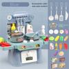 Set Cucina Giocattolo per Giochi di Ruolo con Suoni, Luci, Fornelli, Lavello e Cibo Giocattolo - Mini Cucina Giocattolo