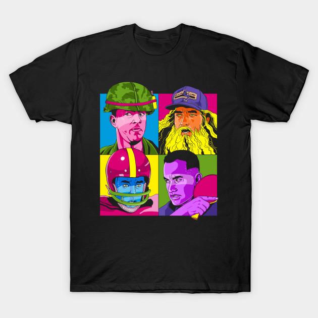 

Men Black Print T-shirt Run Forrest, Run! No-Cut Transfer Paper Print Cotton Tshirt 3XL чорний