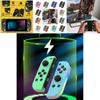 Colorful Rgb Light Switch Joycon Controller With Vibrant Vibration And Motion Sensitivity