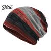 Versatile Lazy Style Hair Tie Women's Geometry Print Slouchy Hat Casual Soft Stretch Skull Colorful Geometric Pattern Hat Cap Warm Cancer