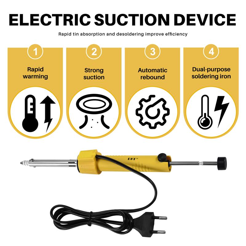 A96I-Eu Plug Electric Vacuum Solder Sucker Welding Desoldering Pump/Soldering Iron/Removal Solder Iron Pen Welding Repair Tool