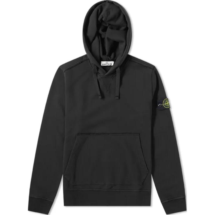 

STONE ISLAND Худи с логотипом, с длинными рукавами, мужской свитшот, черный 701562851-V0029 M