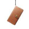 For iPhone 17 Case Wallet Stand Leather Phone Cover with Wrist Strap