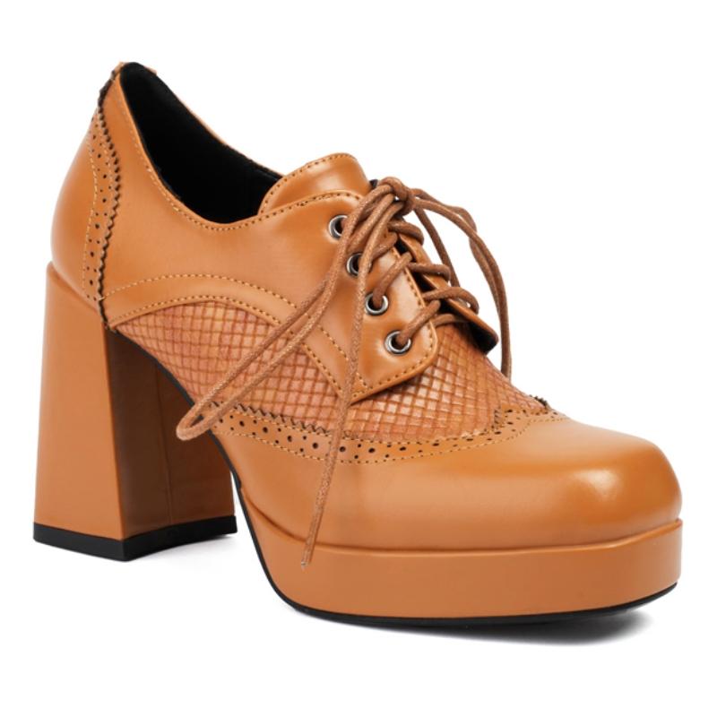 Sexy Women's Pumps Loafers Shoes Platform Fashion Lace-up Black Red High Heels Classic Western Party Office Shoes Woman Comfort