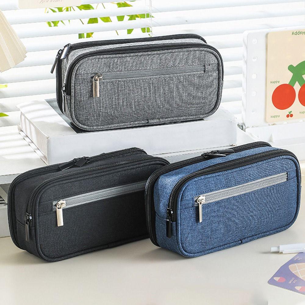 Portable Stationery Organizer 3 Layers Pen Organizer Pouch Gift Pencil Case Back To School