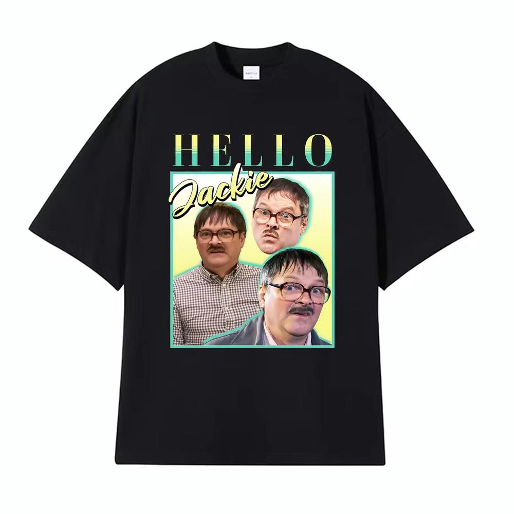 

2026 Привет Джеки Джим Пятничный Ужин Дайджест Забавный Мем Футболка Мужчины Женщины Винтажные Футболки Мужская Горячая Распродажа Чистый Хлопок S