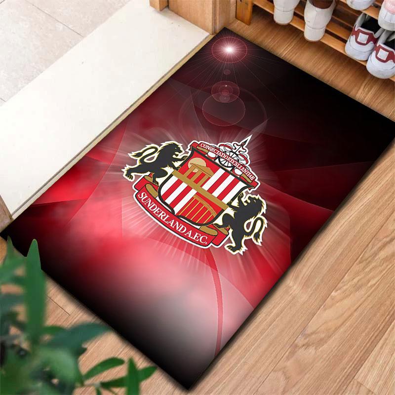 Sunderland Association Football Club Carpet Rug for Living Room Bedroom Home Sofa Decoration,Kids Play Non-slip Floor Mat