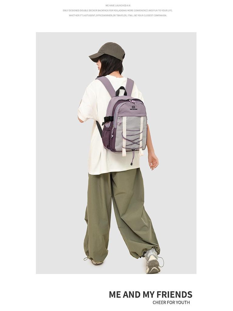 Herren Outdoor-Bergsteiger- und Reiserucksack mit großem Fassungsvermögen - Leicht, modisch, lässiger Studenten-Buchrucksack