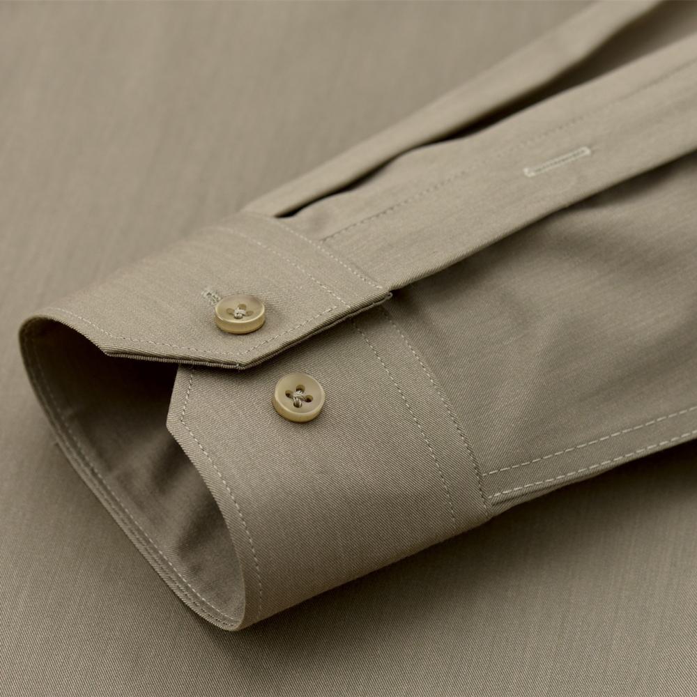 Pánská formální košile s dlouhým rukávem z bambusového vlákna nemačkavá, bez kapsy, pohodlná, prodyšná, připravená na obchodní jednání, regular střih, snadná péče