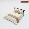 1:20 Dollhouse Miniature Bed DIY Bedroom Furniture Doll House Bed  Dollhouse Decoration