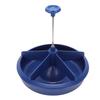 Plastic   Feeder, Made of High Quality Plastic, 5 Slot Round   Food Bowl with   Edges, Easy to Wash and Maintain,