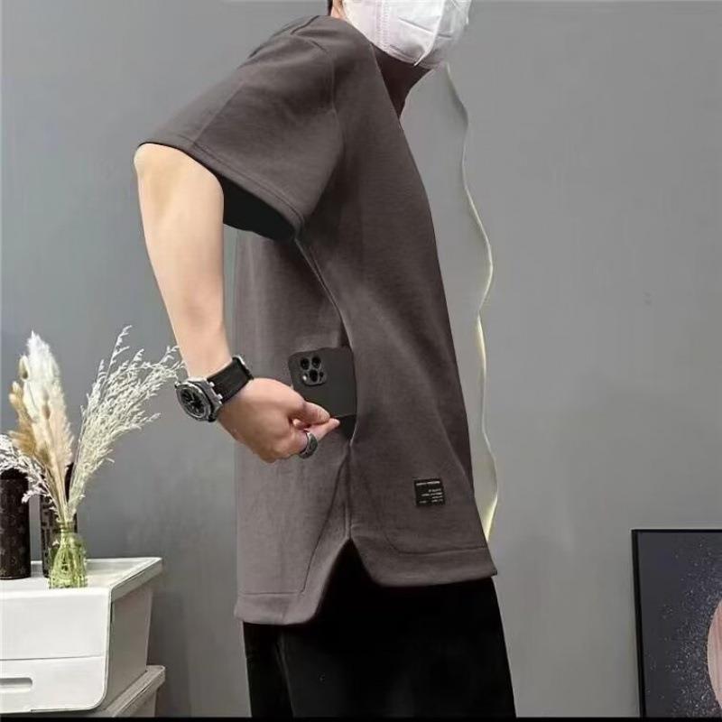 Men's Summer Slim Fit Cool Breathable Short-Sleeve Round Neck Top