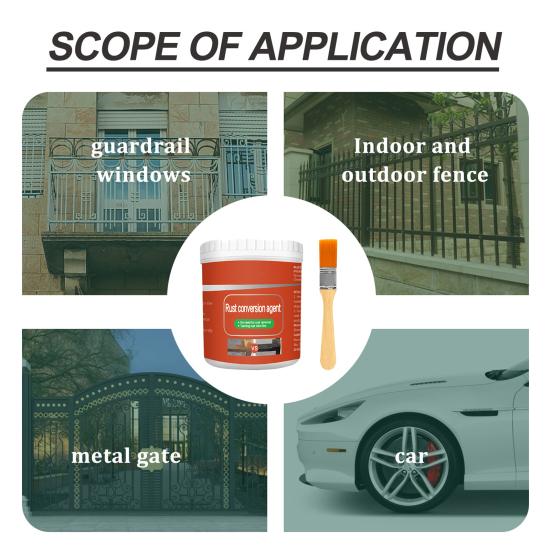 Konvertor rzi se štětcem Dlouhotrvající ochrana Kov Antikorozní nátěr Multifunkční příslušenství pro ošetření rzi