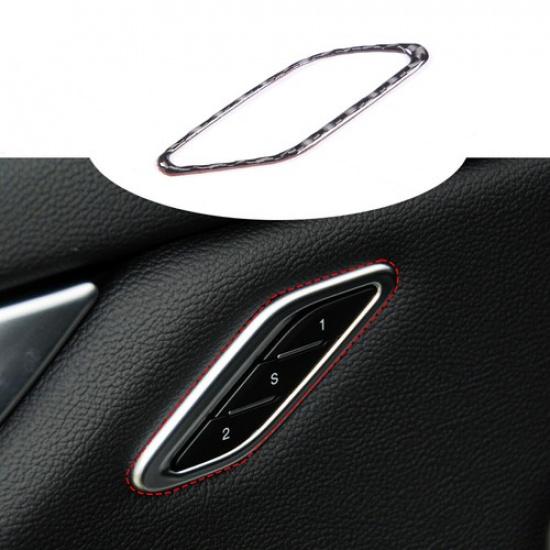 Carbon Fiber Seat Memory Switch Frame Cover Trim For Maserati Ghibli 2014-