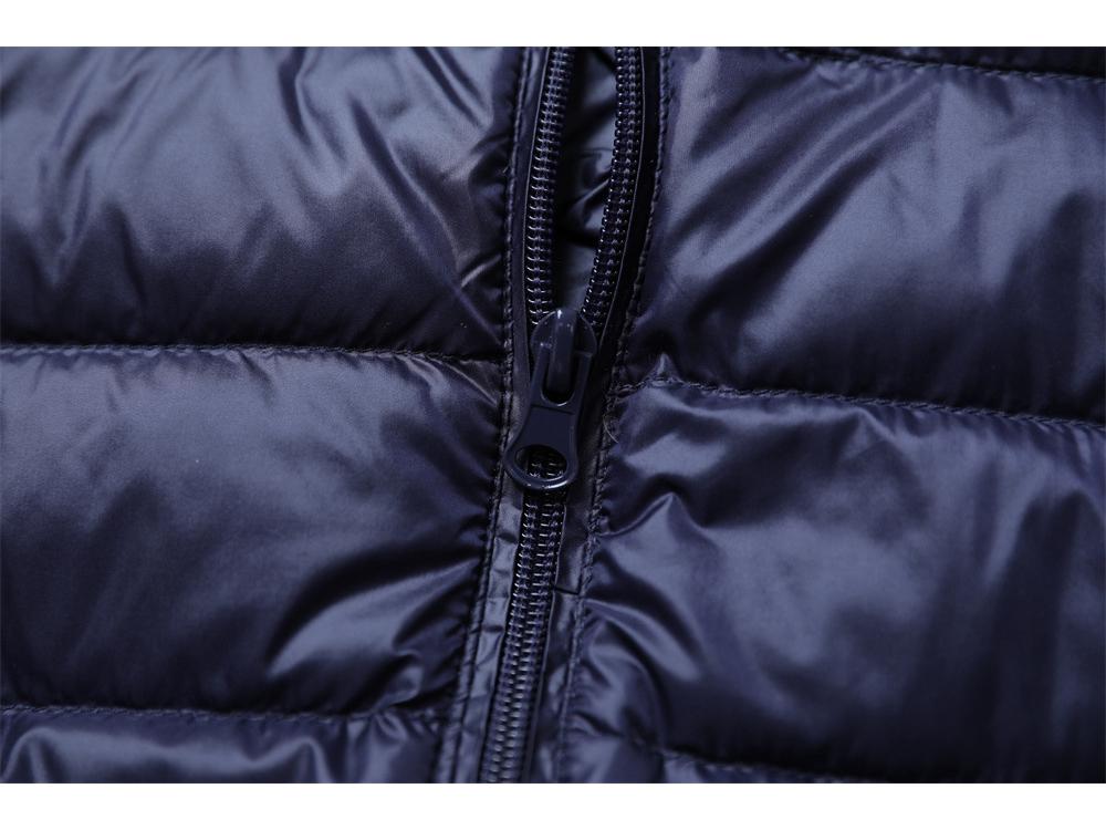 Men's Lightweight Stand Collar White Duck Down Jacket