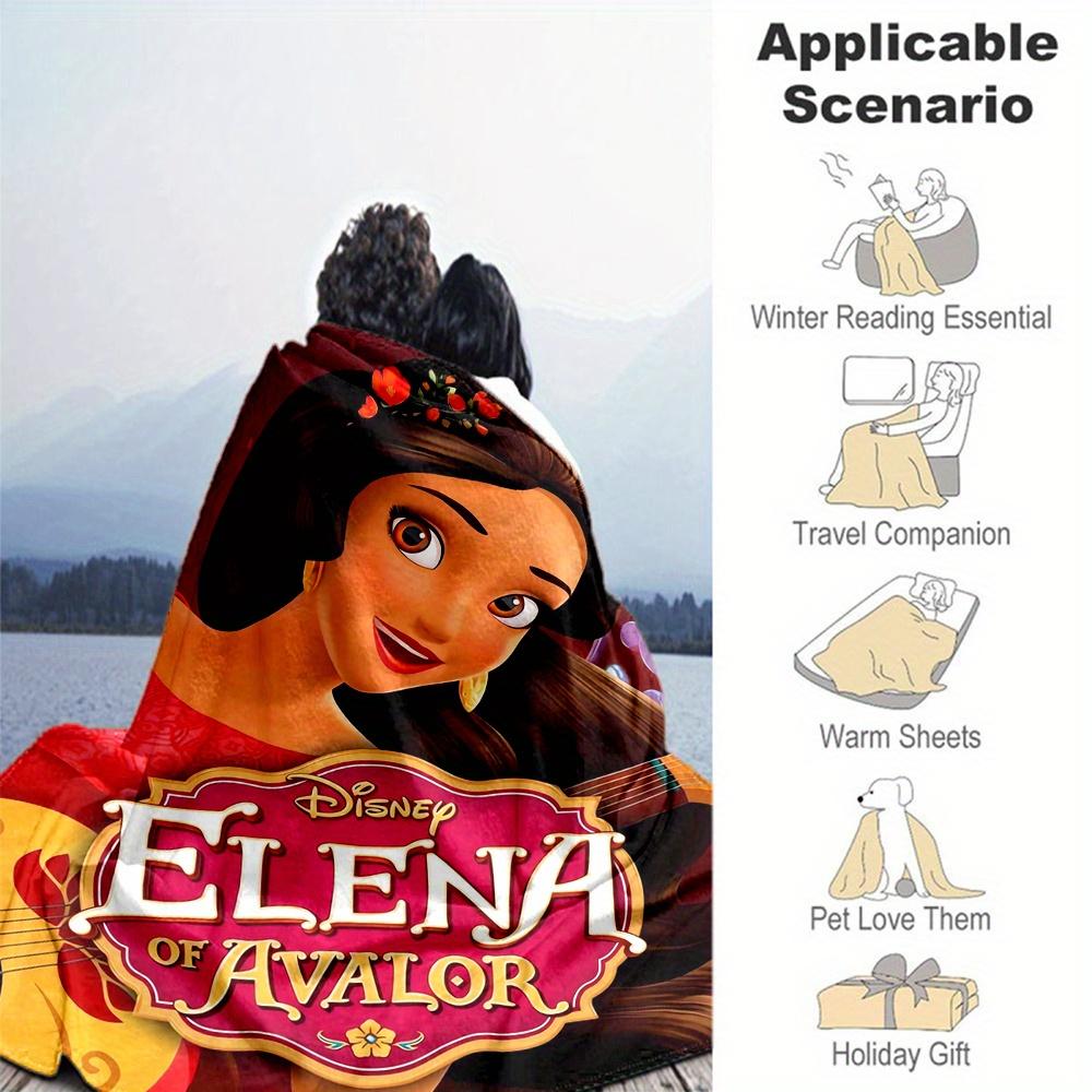 1pc, Elena of Avalor Blanket Soft and Warm for All Seasons Perfect Gift for Friend, Living Room, Travel, Camping, Car Blankets