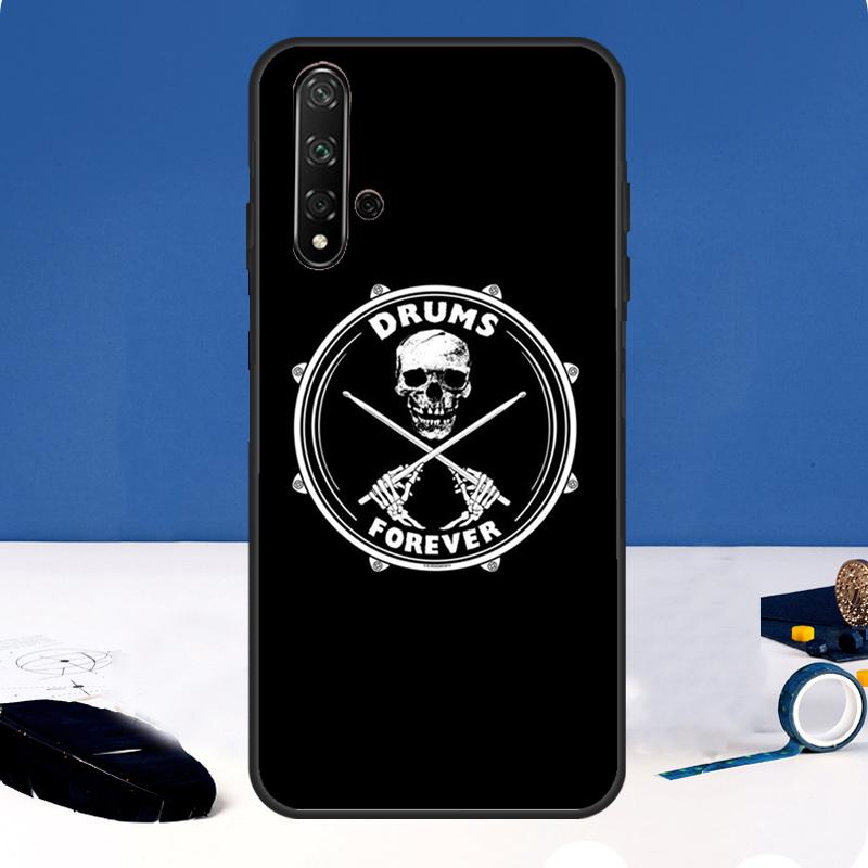 Musical Instrument Drum Case For Huawei Nova 12i 7i 8i 11i 12s 11 9 10 SE Y60 Y61 Y70 Y72 Y73 Y90 Y91 P30 P40 Lite