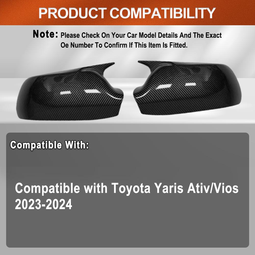 2PCS Rear View Mirror Cover Left Right Side ABS Black Door Wing Mirror Cover Cap for Mazda 3 Mazda 6 2003-2008