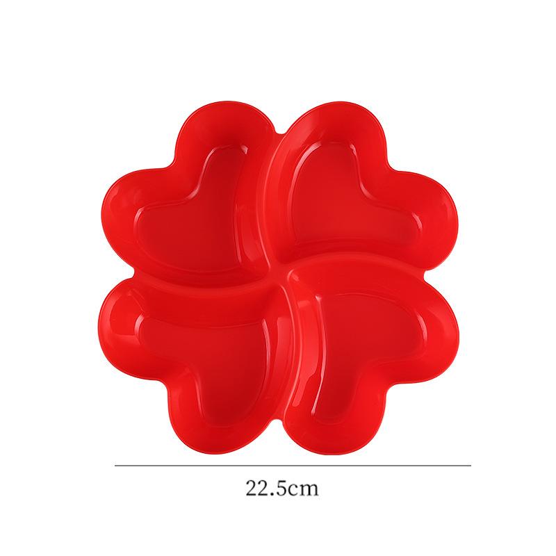 Flerfacks plasttallrik för frukt och snacks för hemmabruk eller kommersiellt bruk