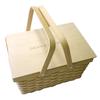 DEAN DELUCA Large Basket with Natural Large Perfect for Lunch Sports and the Made of Natural Includes Shopping Bag & Lid, Beige, Storage, Picnics,