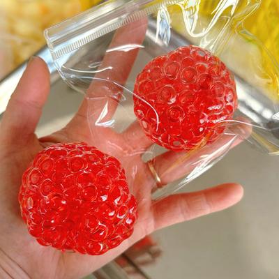 2Pcs Bead Filled Stress Ball Toy Anxiety Relief Squeeze Ball Sensory Toy Kids Teens Adults Portable Soft TPR Ball Pinch Fidget Toy