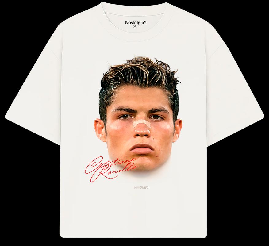 CR7 BIG HEAD Graphic T-shirt Men Women Fashion Hip Hop Short Sleeves Cotton Oversized Streetwear Harajuku Y2k High Quality Female Male Clothing