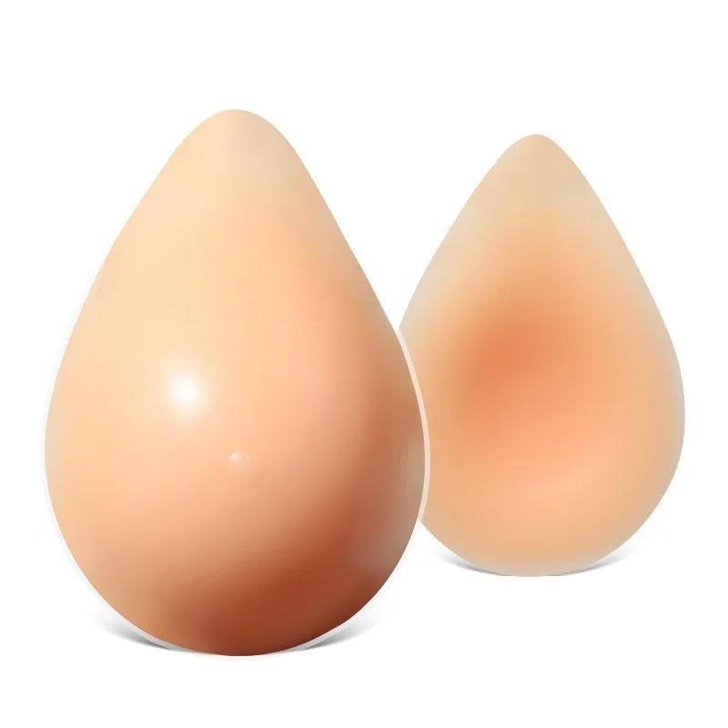 Realistic droplet shaped silicone breast prosthesis for role-playing of false nipples after mastectomy
