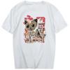 Huge Cat Destroying The City T Shirts Men Hip Hop Summer Short Sleeve Mens T Shirt Fashion Brands T Shirts  T Shirts