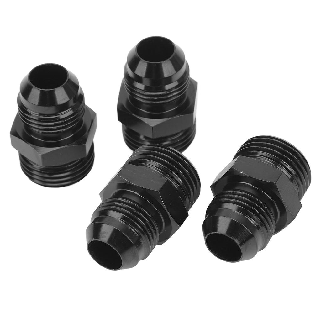 4 Peças O-Ring Boss Adaptador de Combustível Macho 1500PSI O-Ring Conexão Adaptadora para Barra de Combustível Resfriador de Óleo Bomba de Combustível 10AN ORB
