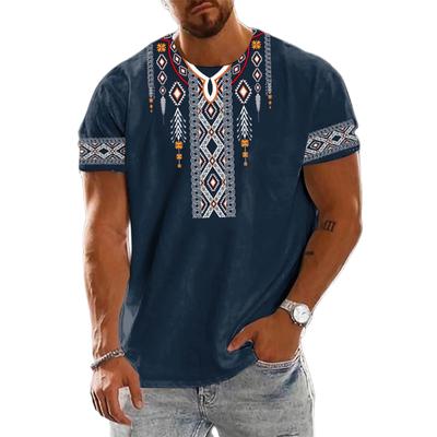 Vintage Ethnic T-shirt 3D Print Clothing O-neck Men Tops Oversized Short Sleeve Tee Summer Loose Male Streetwear Mens Clothes