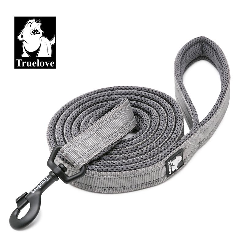 200CM Pet Dog Leash by Truelove Durable Nylon Lead for Small Medium Large Dogs (grey,1.0cmX200cm) серый