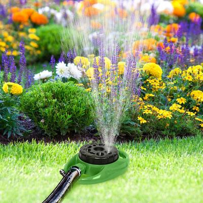 Rasensprenger für den Garten Automatische Bewässerung Rasenwassersprenger Oszillierender Sprenger mit 9 Modi 360 Grad Drehend Automatisch