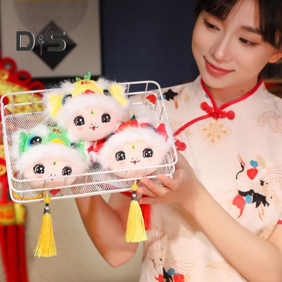 Schlangen-Plüsch-Anhänger „Jahr der Schlange“, Cartoon-Schlangen-Tasche, Schlüsselanhänger, Sternzeichen-Maskottchen-Puppe für das chinesische Neujahr