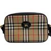 Burberrys Nova Check Vintage Canvas Shoulder Bag Beige Canvas Used