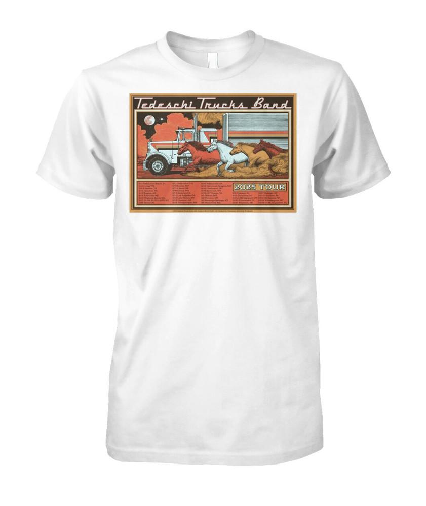 Tedeschi Trucks BLUES BAND white 2025 T-shirt Unisex All sizes XZ797 Unisex T-Shirt M