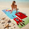 Beach Towel with Numberblocks7 Pattern - soft,absorbent,machine washable Lightweight&Modern,swimming,Travel Essentials