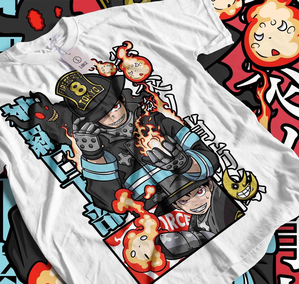 Shinra Anime T-shirt Unisex, Fire Force Anime Manga Shirt, Anime Shirt, Anime Lover Shirt, Graphic Anime Tee, Manga Shirt, Japanese Shirt