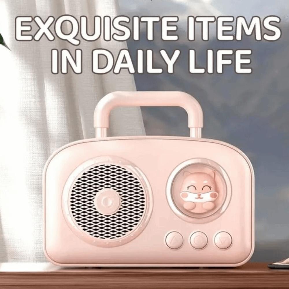 USB Interface Mini Retro Bluetooth Speaker Rich Bass Wireless Speaker Portable Speaker Student Use