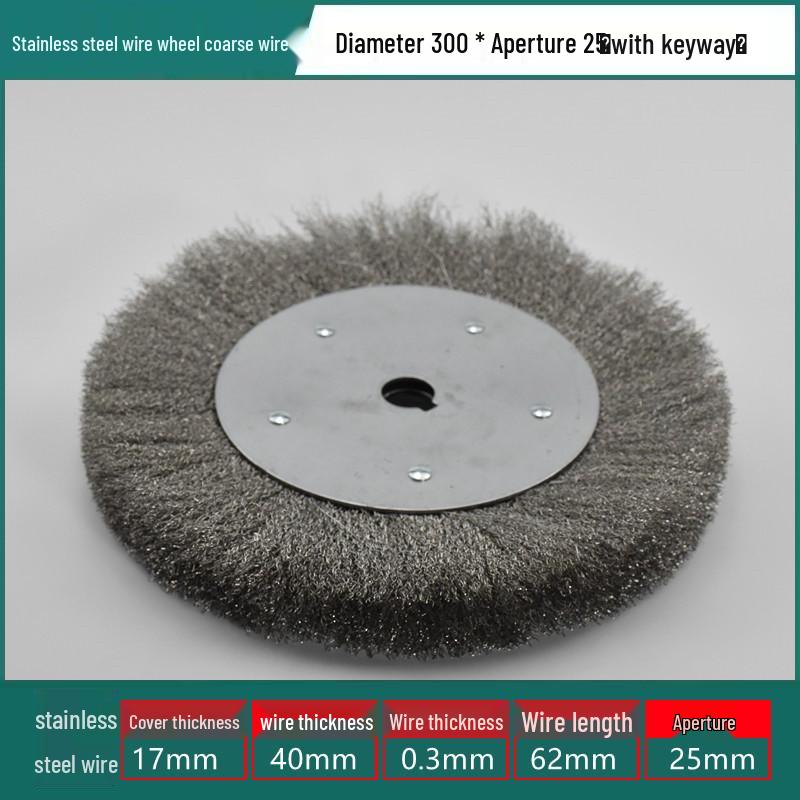 Stainless Steel Wire Brush Wheel for Sanding, Rust Removal, Deburring, Polishing, Grinding