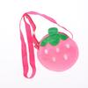 Cartoon Strawberry Plush Crossbody Bag Cute Strawberry Shoulder Bag Phone Bag Coin Pouch Wallet For Kid Adults Gift