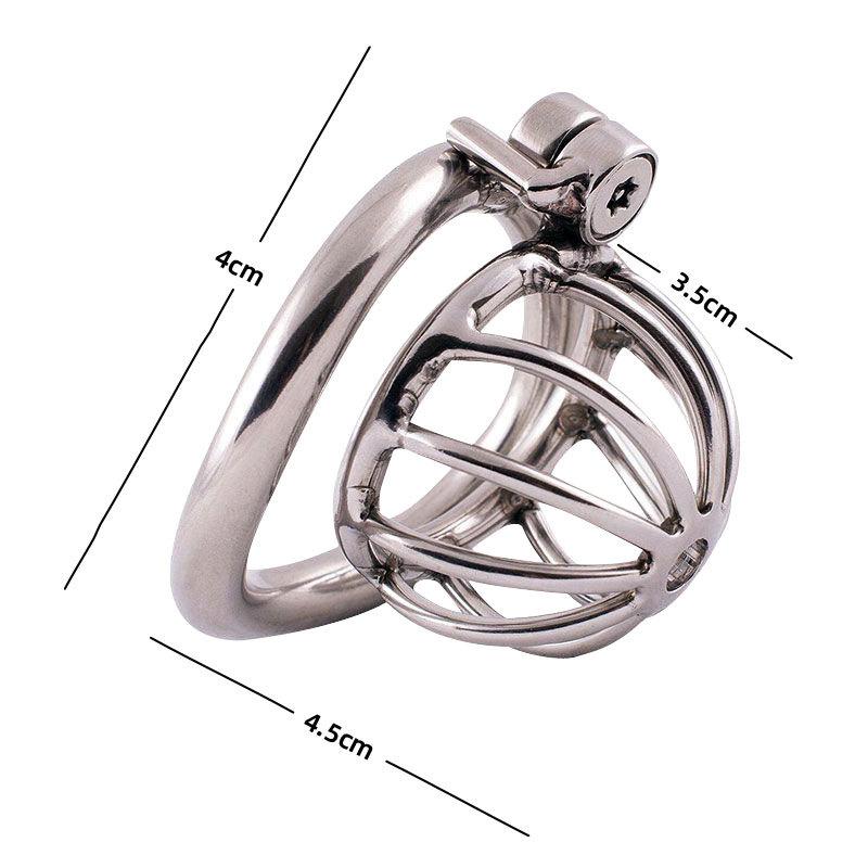 Screw Locking Metal Chastity Device Cock Cage Masturbation Prevention Penis Lock Slave Confinement Tool Sex Toys