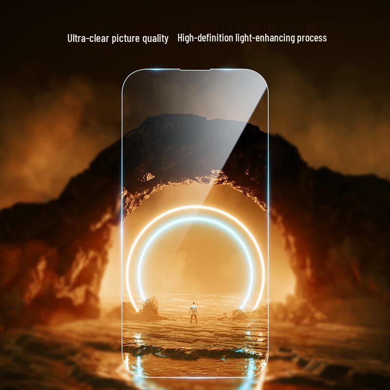 BIAZE Enhanced Tempered Glass Screen Protector for iPhone 14 Pro Max (2-Pack)