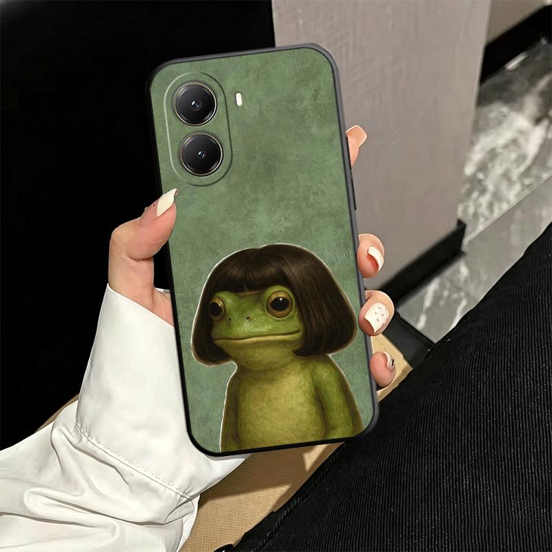Cute Cartoon Frog Soft Phone Case for Xiaomi Poco X5 X6 X7 X8 Pro Max X3 F7 F8 Ultra M8 M7 M6 M5 Redmi 15 15C 14C 13C 12C X4 F6